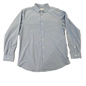 Mizzen+Main Blue Dress Shirt Long Sleeve
